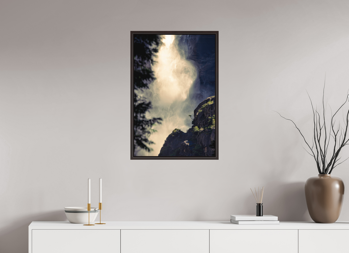 20 x 30″, Metal Frame Floater Alder Brown Perseverance