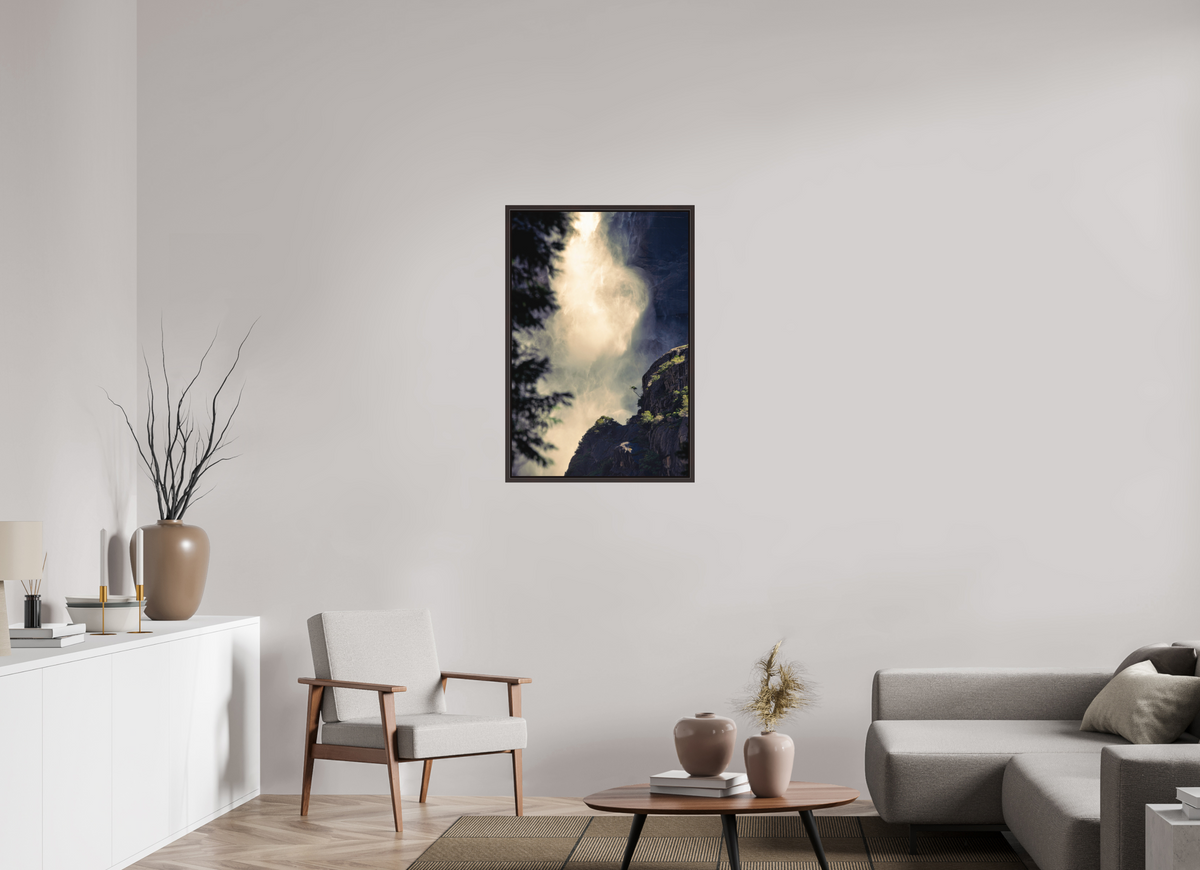 24 x 36″, Metal Frame Floater Alder Brown Perseverance
