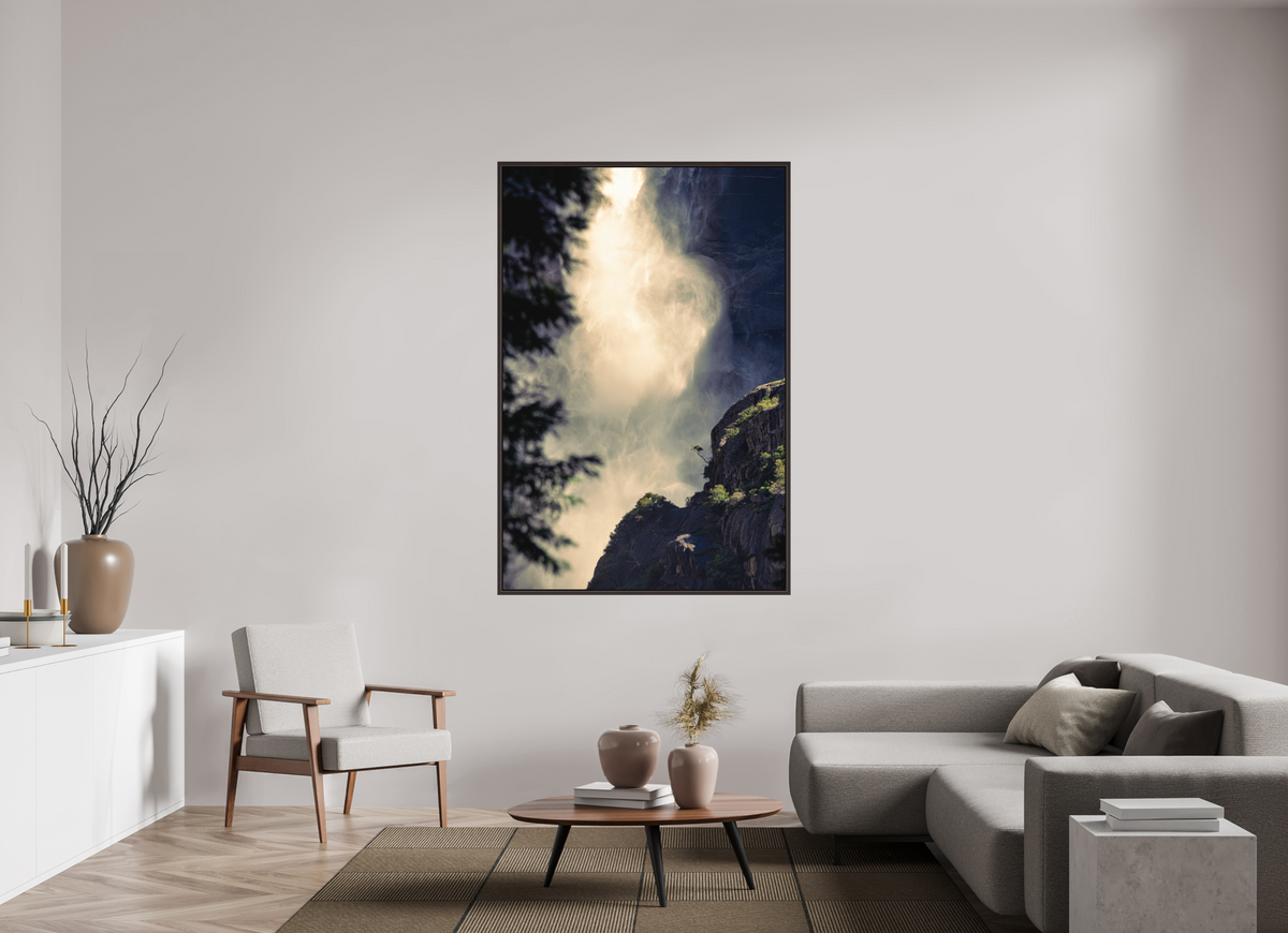 44 x 66″, Metal Frame Floater Alder Brown Perseverance